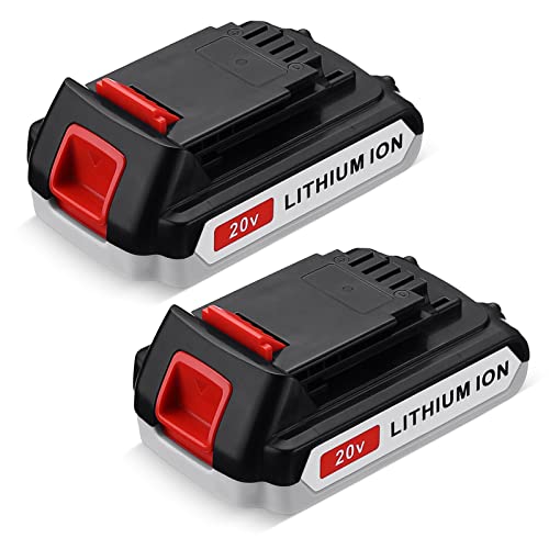 Batería-de-repuesto-ORHFS-mejorada-(2-unidades,-20-V-máx.,-3600-mAh)-para-Black-and-Decker,-LBXR20,-LB20,-LBX20,-LBX4020,-serie-de-herramientas-eléctricas-inalámbricas-de-larga-duración.