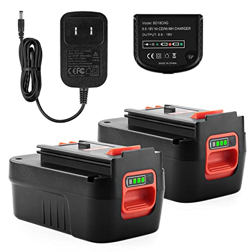 Paquete-de-2-baterías-de-repuesto-Powilling-de-6,5-Ah-para-Black-&-Decker-HPB18-HPB18-OPE-244760-00-A1718-FS18FL-FSB18-de-litio-de-18-V-con-cargador-Black-&-Decker-de-18-V