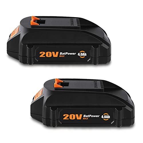 Batería-compacta-BatPower-WA3575-de-20-V-y-4-Ah-(2-unidades)-para-Worx-(20-V,-2-Ah,-3-Ah,-1,5-Ah,-WG630,-WG322,-WG543,-WG163,-WA3520,-WA3525-y-WA3575)-de-iones-de-litio-de-20-V.
