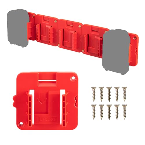 Soporte-de-batería-Crtbelfy-compatible-con-Craftsman-V20-de-20-V,-montaje-en-pared,-almacenamiento-de-batería-para-furgoneta-de-trabajo,-estante,-caja-de-herramientas-(paquete-de-5)