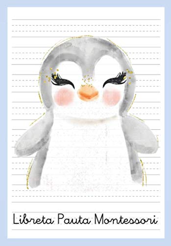 Libro: Libreta Pauta Montessori: Cuaderno Pauta Montessori 5 mm - Cuaderno Caligrafía Niños - A5 Pingüino