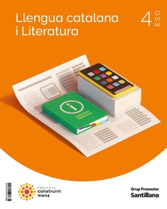 Libro: LLENGUA CATALANA I LITERATURA 4 SEC CONSTRUINT MONS