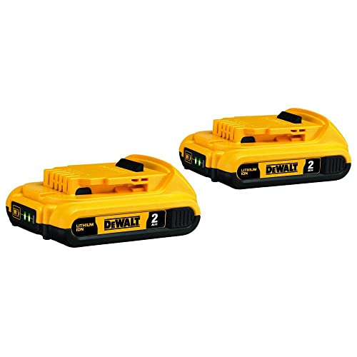 Batería-DEWALT-20V-MAX,-compacta,-2.0-Ah,-paquete-doble-(DCB203-2)