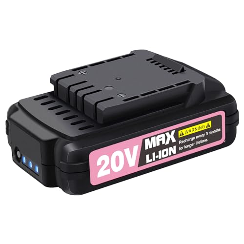 Batería-recargable-de-iones-de-litio-AVID-POWER-20V-MAX-de-1,5-Ah,-compatible-únicamente-con-herramientas-inalámbricas-de-20-V-(consulte-a-continuación-para-ver-las-herramientas-específicas-adaptadas)---Rosa