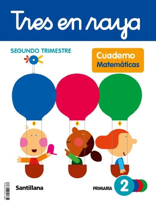 Libro: TRES EN RAYA CUADERNO MATEMATICAS 2 PRIMARIA 2 TRIM