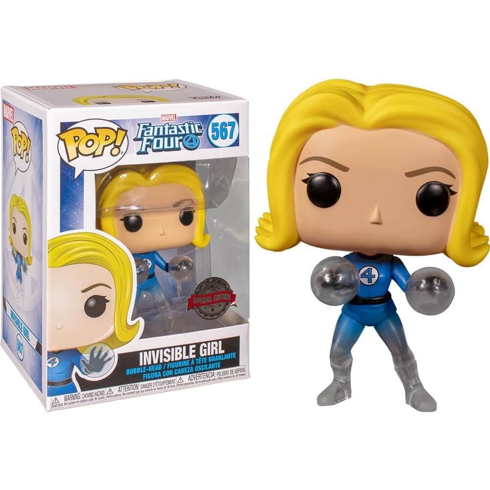 Funko Pop! Marvel: Fantastic Four - Invisible Girl Exclusivo