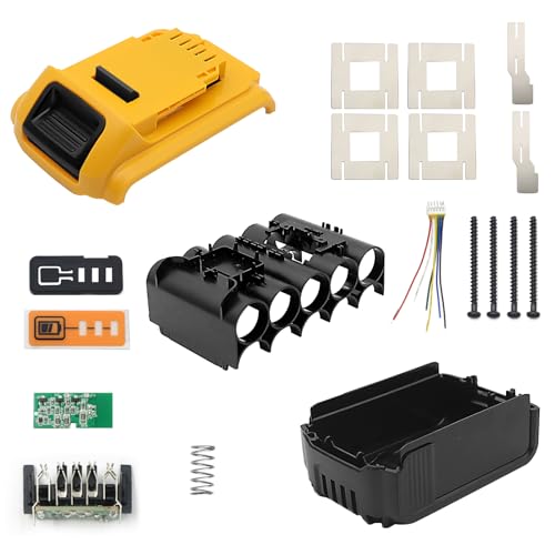 Reemplazo-de-la-cubierta-de-la-caja-de-la-batería-18650-de-10-celdas-(18-V,-20-V,-4,0-Ah,-5,0-Ah)-para-Dewalt-DCB200,-DCB201,-DCB203,-DCB204,-DCB205-(no-incluye-celda)
