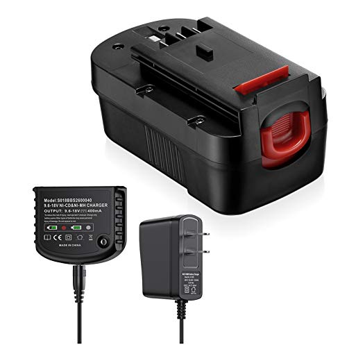 Batería-de-repuesto-con-cargador-para-Black+Decker,-batería-de-3800-mAh-compatible-con-HPB18-OPE/HPB18/A1718/FS18FL/FSB18/Firestorm-+-herramientas-eléctricas,-con-cargador-de-batería-de-salida-múltiple-de-9,6-V-18-V.