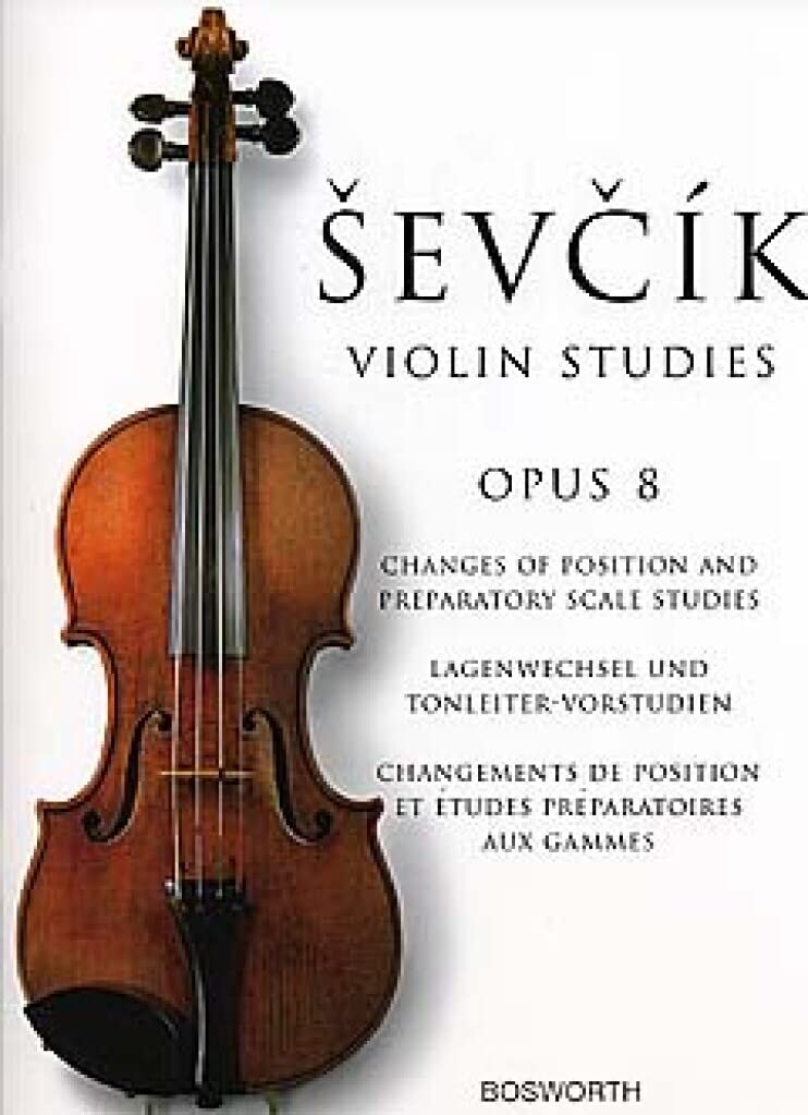 Libro: Studies for violin op. 8: Changes of Position and Preparatory Scale Studies