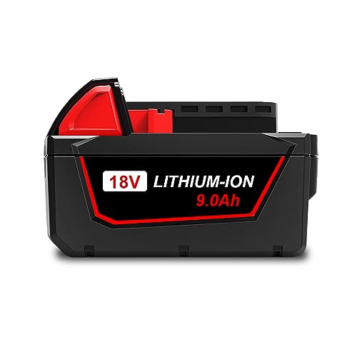 Batería-de-litio-de-alta-capacidad-de-18-V-y-9-Ah-para-Milwaukee-M18-(8-Ah,-XC-8.0,-9-Ah,-XC-9.0,-48-11-1880-y-48-11-1890).