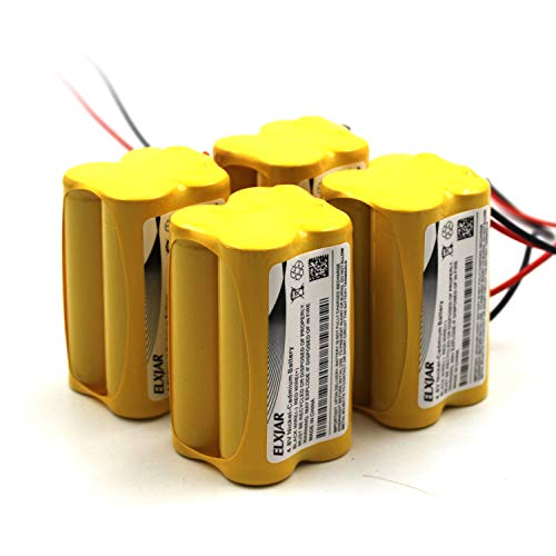 Batería-de-repuesto-de-Ni-CD-BL93NC487-de-4,8-V-y-800-mAh-para-Emergi-Lite-BL93NC487,-Exit-Light-Co-BAA-48R-BAA48R,-Interstate-NIC0186,-Dantona-Custom-43-Custom43,-OSI-OSA-126-OSA126-BL93NC484-BL93NC485-(paquete-de-4)