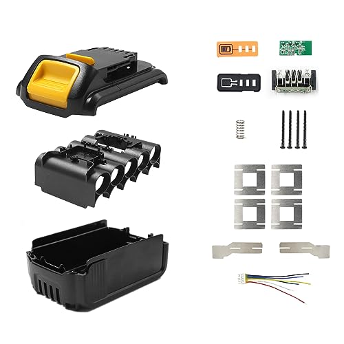 Reemplazo-de-la-cubierta-de-la-caja-de-la-batería-Akocire-18V-20V-4.0Ah-5.0Ah-10-celdas-18650-para-Dewalt-DCB200,-DCB201,-DCB203,-DCB204,-DCB205-(no-incluye-celda)