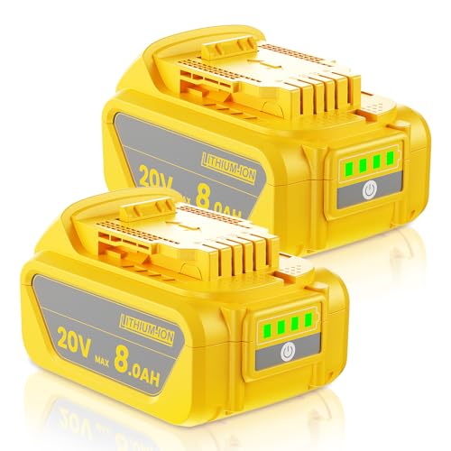 Paquete-de-2-baterías-BATTOOL-de-8000-mAh-de-repuesto-para-Dewalt-20-V-Max-DCB200-DCB201-DCB206-DCB207,-compatible-con-herramientas-eléctricas-inalámbricas-Dewalt-de-20-V-de-las-series-DCD/DCF/DCG/DCS.