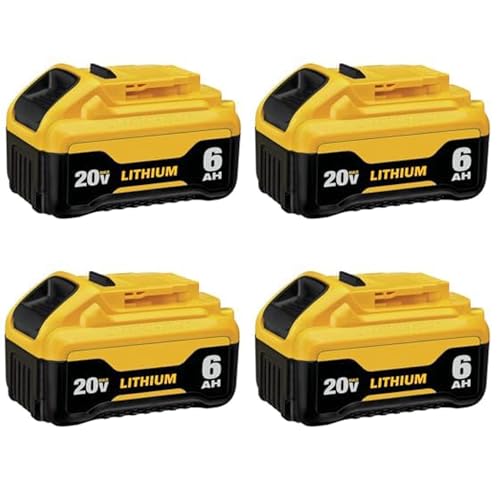 Paquete-de-4-baterías-de-repuesto-LONG-FIT-para-DEWALT-20V-MAX,-6.0-Ah,-compatible-con-herramientas-eléctricas-inalámbricas-Dewalt-DCB200-DCD-DCF-DCG-y-cargadores-de-20-V.
