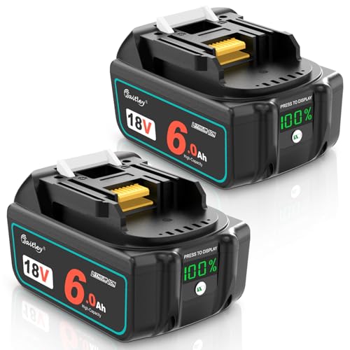 Batería-de-repuesto-Waitley-(2-unidades,-18-V,-6-Ah),-compatible-con-herramientas-eléctricas-inalámbricas-de-iones-de-litio-Makita-BL1860B,-BL1860,-BL1850B,-BL1850,-BL1840-y-BL1830.
