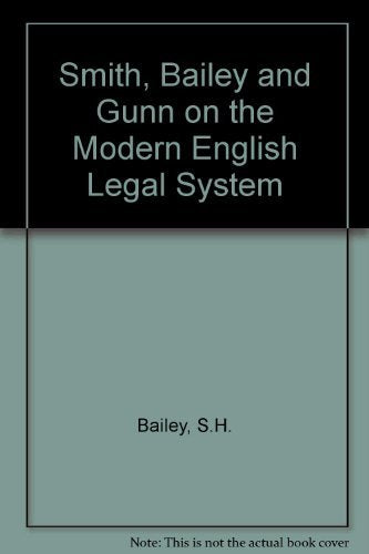 Libro: Smith, Bailey and Gunn on the Modern English Legal System