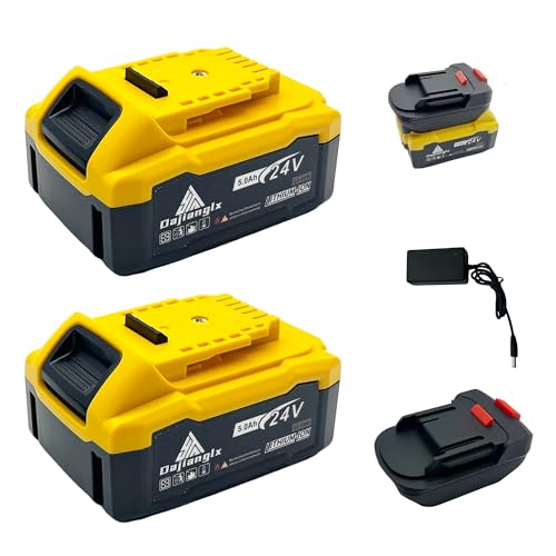 Dajianglx---Batería-de-repuesto-(2-paquetes,-5,0-Ah,-24-V,-para-Dewalt,-18-24-V,-con-cargador-y-adaptador)-compatible-con-herramientas-eléctricas-inalámbricas-Dewalt-a-Makita-(DCB206,-DCB205,-DCB204,-DCB203-y-DCB208)