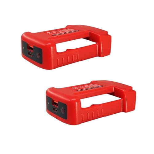 Adaptador-de-cargador-USB-TPDL-(2-unidades)-para-batería-Milwaukee-M18-de-18-V,-soporte-para-colgar-y-adaptador-2-en-1,-con-puerto-tipo-C-de-carga-rápida-y-puerto-USB.