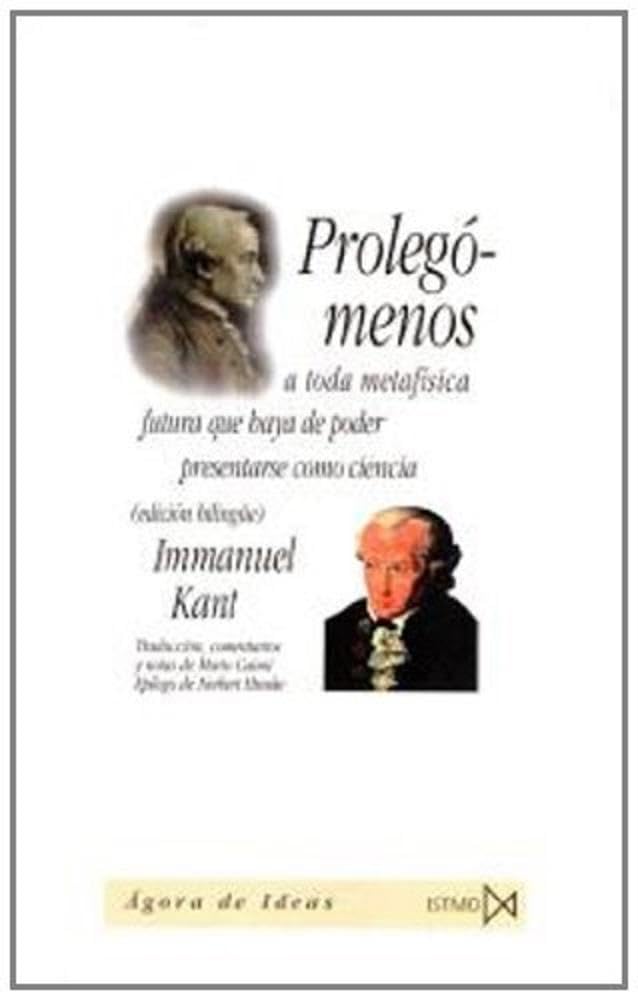 Libro: Prolegómenos a toda metafísica futura que haya de poder presentarse como ciencia: 153 (Fundamentos)