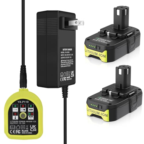Batería-de-repuesto-de-3,0-Ah-para-Ryobi-de-18-V-y-cargador-combinado-de-doble-química,-compatible-con-Ryobi-Oneplus-de-18-V-(2-baterías-+-1-cargador)