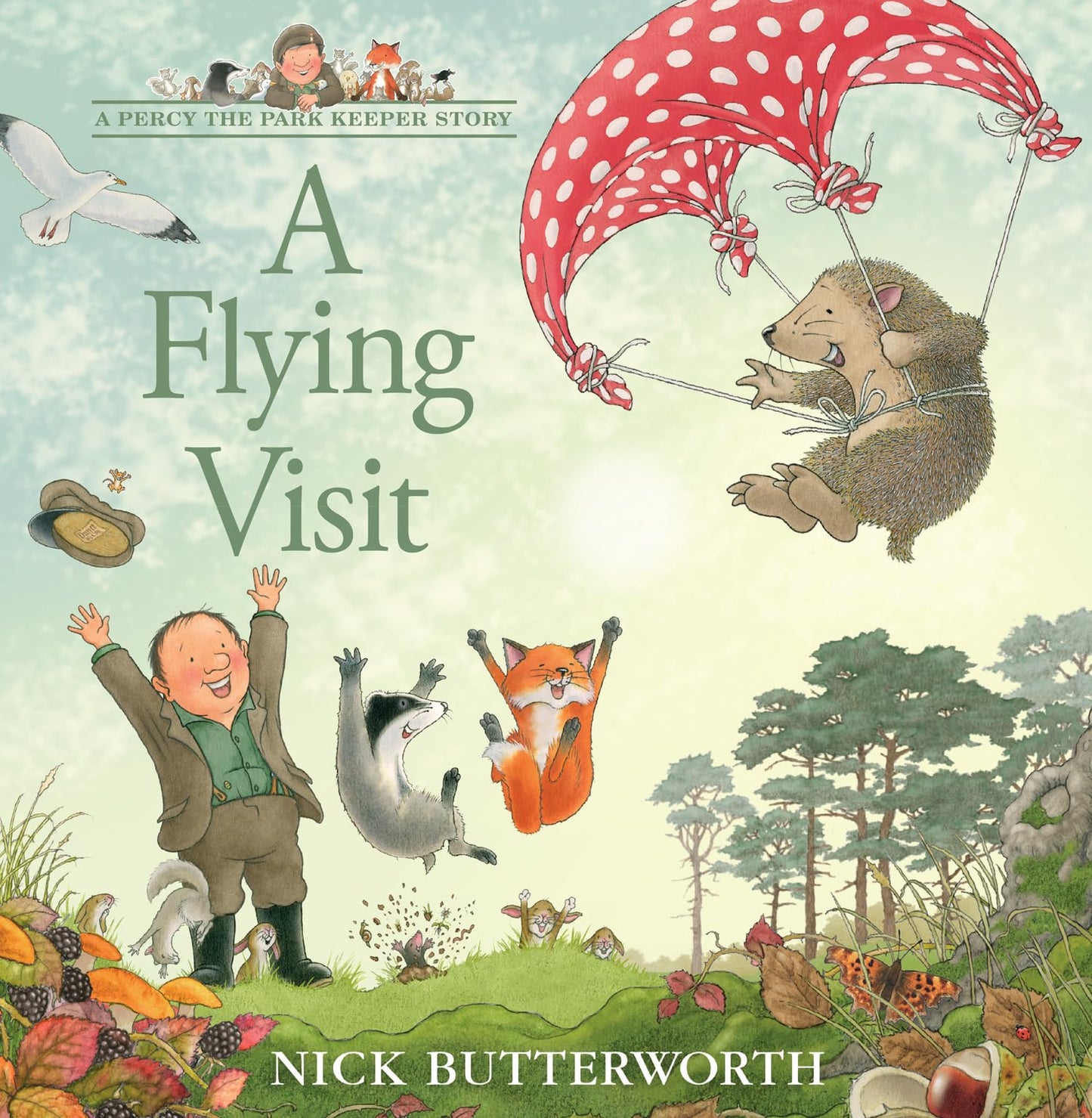 Libro: A Flying Visit: A funny illustrated picture book for children from the creator of One Snowy Night (A Percy the Park Keeper Story)