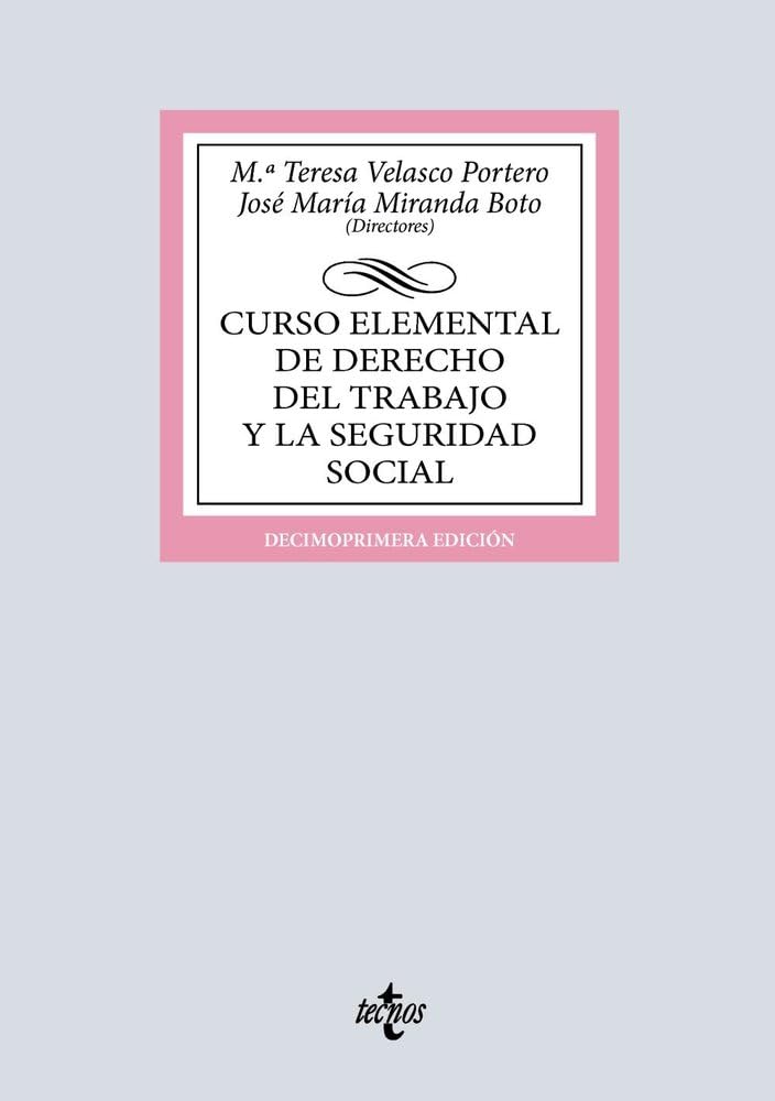 Libro: Curso elemental de Derecho del Trabajo y la Seguridad Social
