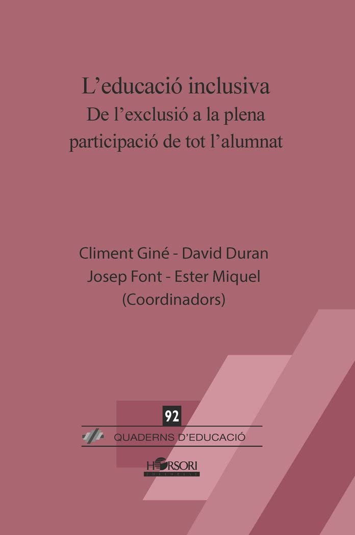 Libro: L’educació inclusiva: De l’exclusió a la plena participació de tot l’alumnat
