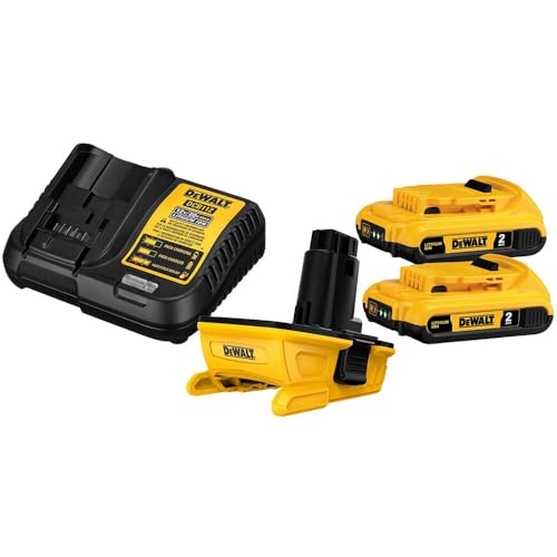 Kit-adaptador-de-batería-DEWALT-20V-MAX,-de-18-V-a-20-V,-incluye-2-baterías-y-cargador-(DCA2203C)