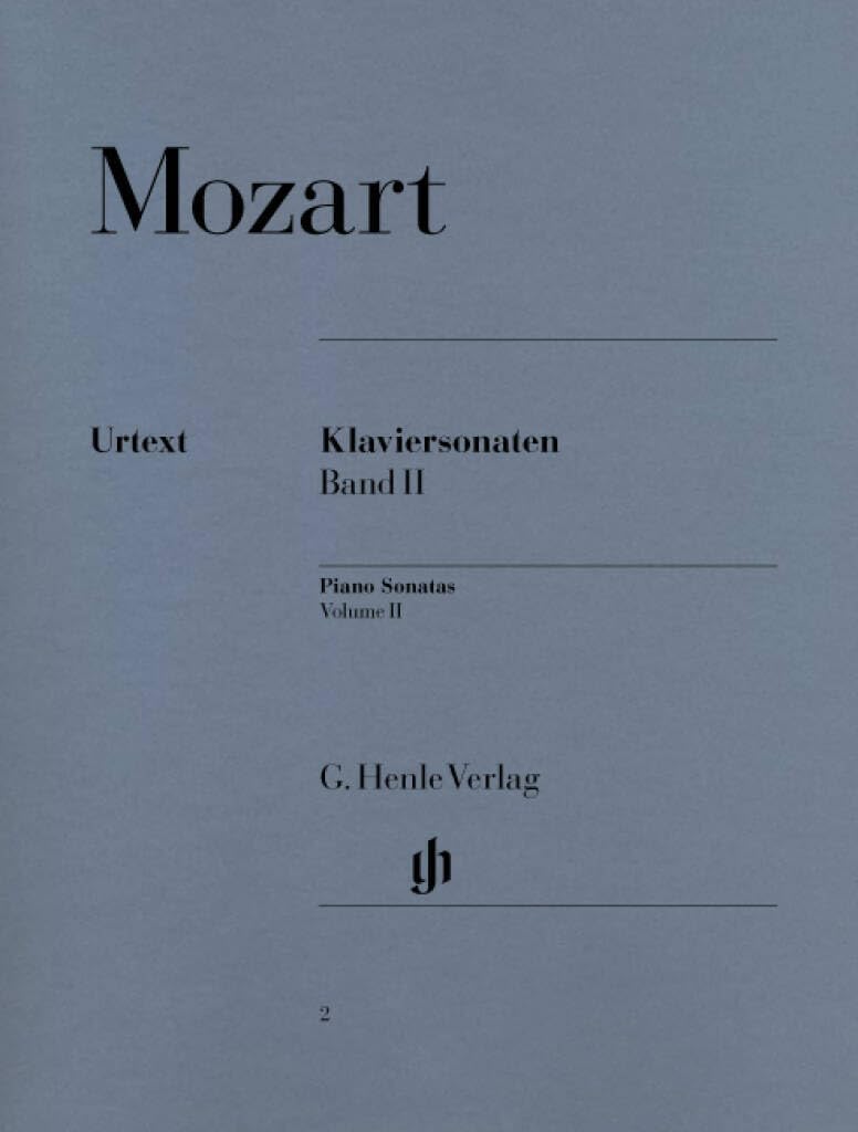 Libro: Mozart: Piano Sonatas - Volume II for Piano Solo | Urtext Sheet Music for Intermediate and Advanced Pianists | Classical Piano Songbook for Study and Performance | Multilingual Edition for Recital