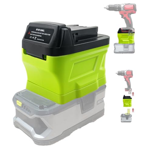 Adaptador-Laimiao-para-batería-Ryobi-de-18-V.-Convierte-y-reemplaza-la-batería-de-litio-Milwaukee-M18-de-18-V-para-herramientas-eléctricas-Milwaukee-M18-de-18-V-(adaptador-RYB18ML,-no-batería).