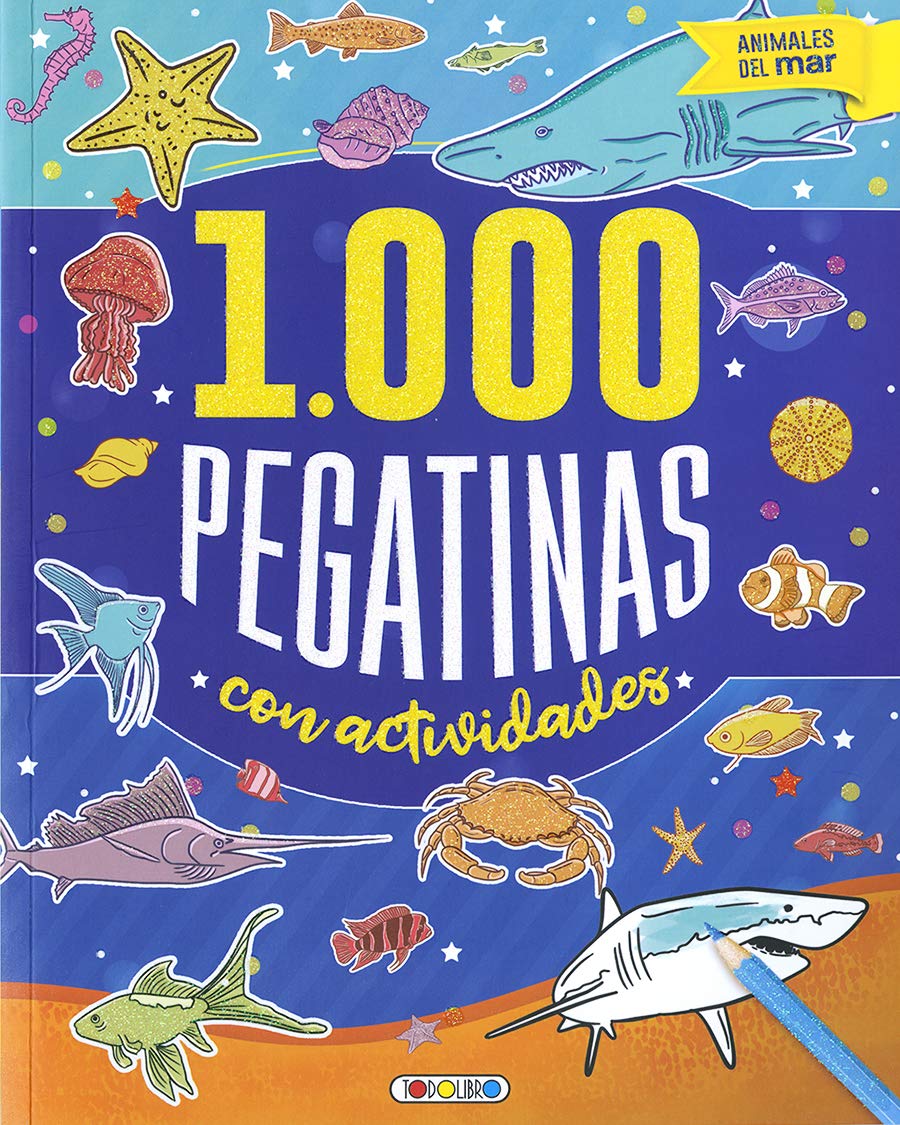 Libro: Animales del mar 1.000 pegatinas con actividades