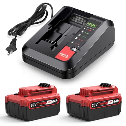 Paquete-de-2-baterías-de-litio-LabTEC-de-6,0-Ah-y-20-V-PCC685L-y-kit-de-cargador-de-batería-compatible-con-Porter-Cable