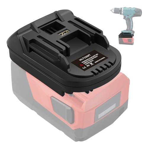 Adaptador-de-batería-con-puerto-USB-para-herramientas-Hilti-a-Makita-de-18-V.-Convierte-baterías-Hilti-B22-de-22-V-a-baterías-Makita-BL1850-y-BL1860-de-18-V.-Alimentación-para-taladros/destornilladores-inalámbricos-Makita-LXT-de-18-V.