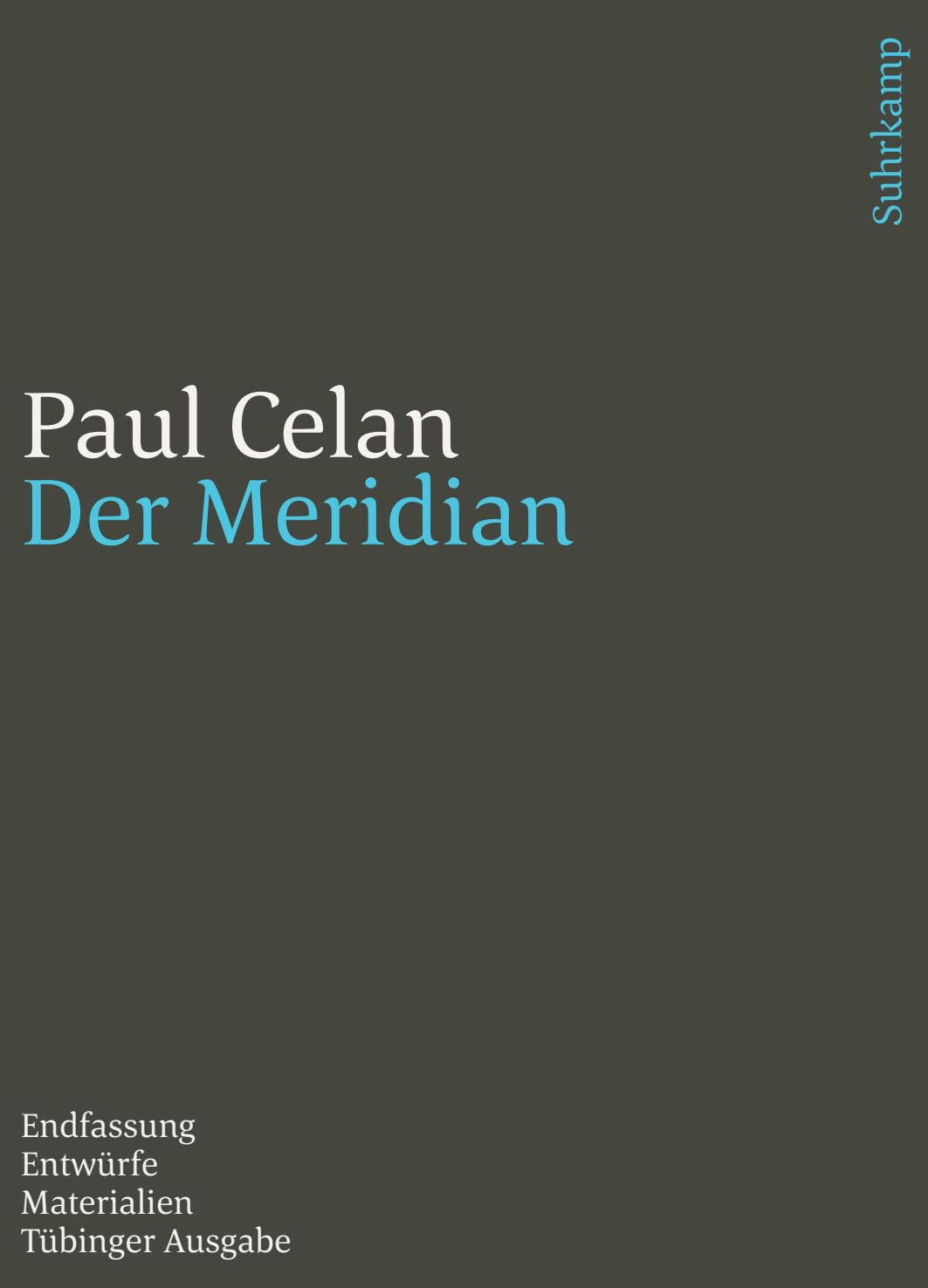 Libro: Werke. Tübinger Ausgabe: Der Meridian. Endfassung - Entwürfe - Materialien