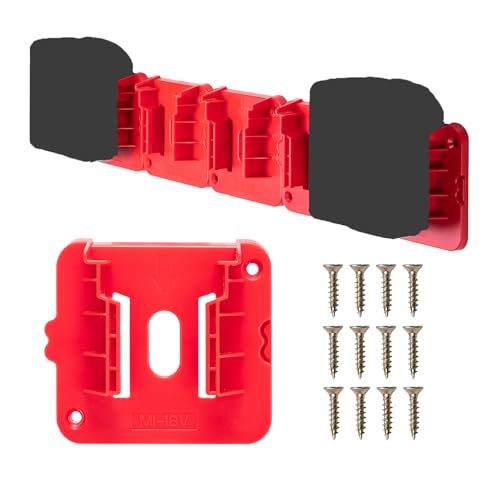 Crtbelfy---Soporte-de-batería-compatible-con-Milwaukee-M18-de-18-V,-para-montaje-en-pared,-para-furgoneta-de-trabajo,-estante-o-caja-de-herramientas-(paquete-de-5)