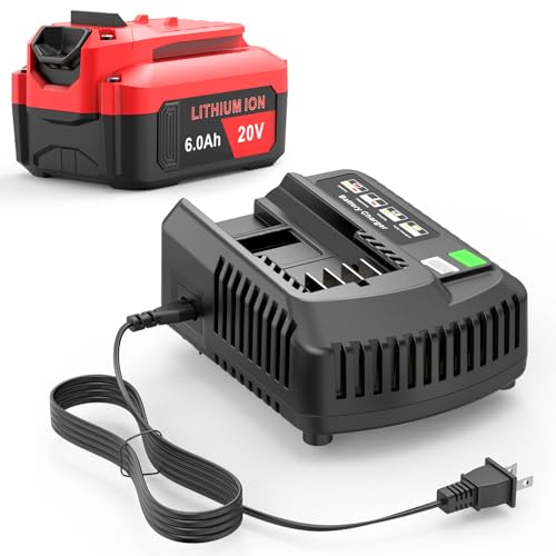 Batería-de-repuesto-Stairlie-CMCB205-de-20-V,-6000-mAh,-120-Wh+.-Cargador-rápido-combinado-CMCB-104-de-20-V-para-herramientas-Craftsman.-Compatible-con-las-herramientas-Craftsman-CMCB204,-CMCB206,-CMCB202-y-CMCB201.