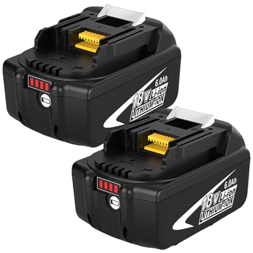 Batería-de-repuesto-BL1860B-de-18-voltios-y-6,0-Ah,-compatible-con-baterías-Makita-de-18-V,-LXT-de-iones-de-litio-BL1820B,-BL1830B,-BL1840B,-BL1850,-BL1850B,-BL1860-BH/BD/BT/BS/BJ/BF-(negra)