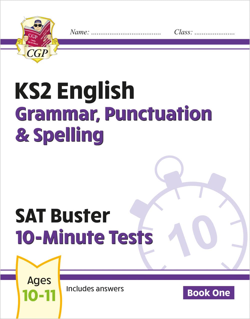 Libro: KS2 English SAT Buster 10-Minute Tests: Grammar, Punctuation & Spelling - Book 1 (for 2026) (CGP SATS Quick Tests)