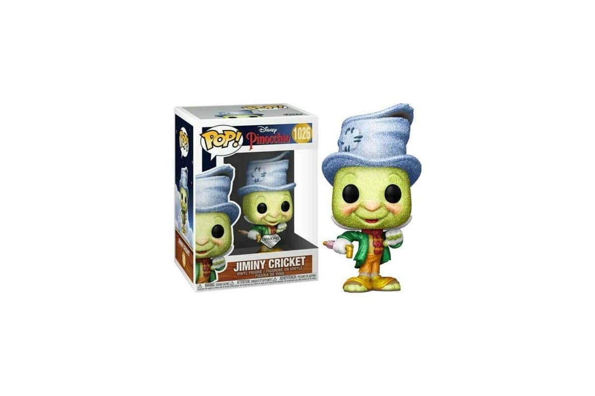Funko Pop! Disney Pinocchio Diamond Collection Jiminy Cricket Bam Exclusivo with a Funko Pop! Box Protector