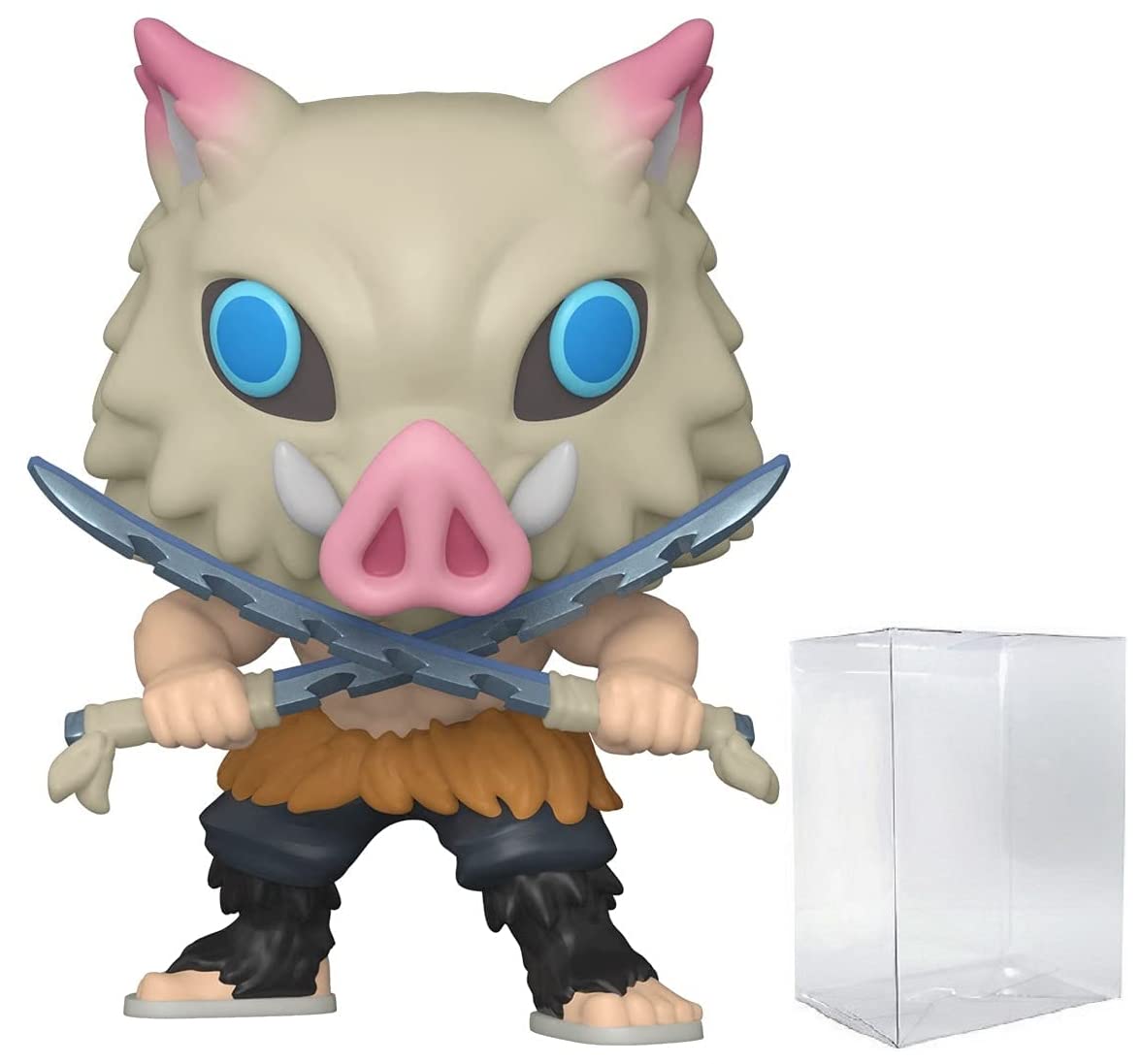 Funko Pop: POP Anime - Inosuke Hashibira Funko Figura de Vinilo (Bundled with Compatible Box Protector Case), Multicolor, 3.75 Pulgadas