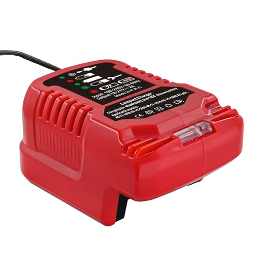 Cargador-TPDL-Mini-2A-para-baterías-Milwaukee-M18-de-18-V:-baterías-de-iones-de-litio-XC-48-11-1850,-48-11-1852,-48-11-1862,-48-11-1880,-48-11-1812,-48-11-1820-con-indicador-LED