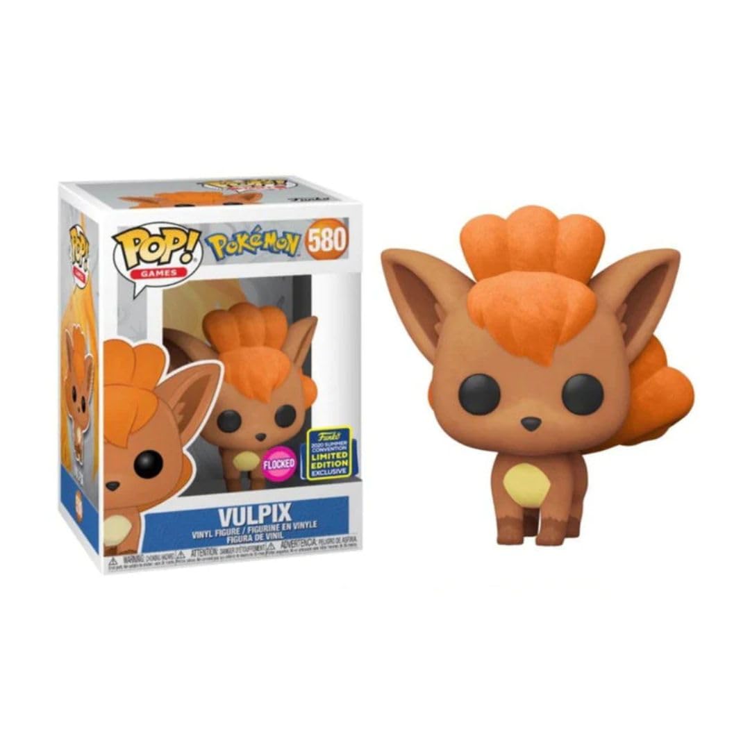 Funko Pop! Pokemon #580 Flocked Vulpix (2020 Convención de Verano Exclusivo)
