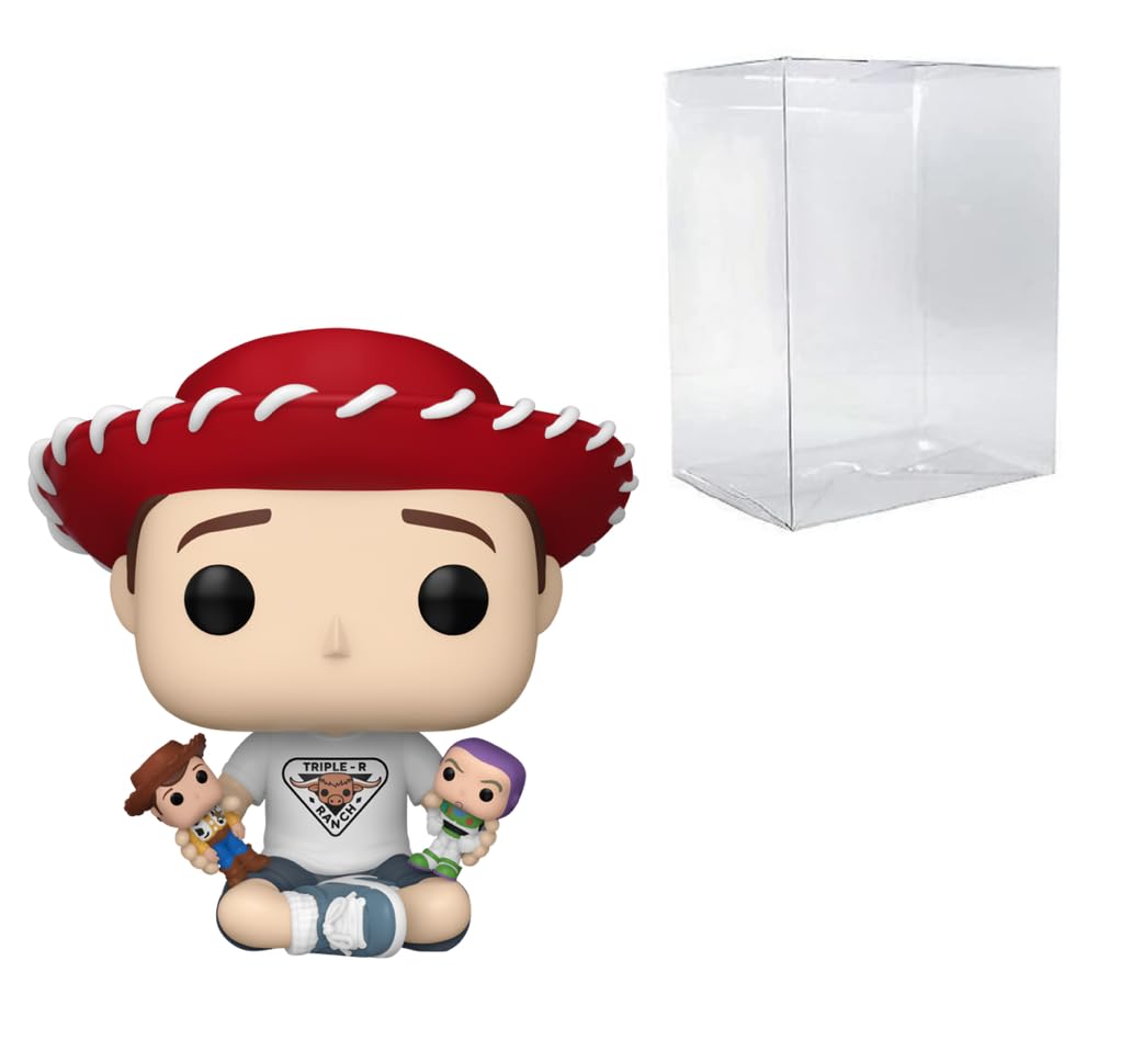 Funko Pop: POP! Disney: Toy Story 30th Anniversary - Andy #1596 Bundled with Compatible Box Protector Case