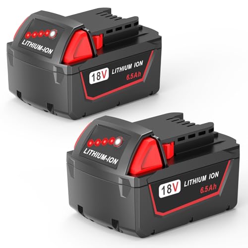 Batería-de-repuesto-FORBETER-de-6,5-Ah-y-18-V-de-capacidad-extendida-para-batería-Milwaukee-M18-de-iones-de-litio,-compatible-con-herramientas-inalámbricas-Milwaukee-de-18-V-(paquete-de-2)