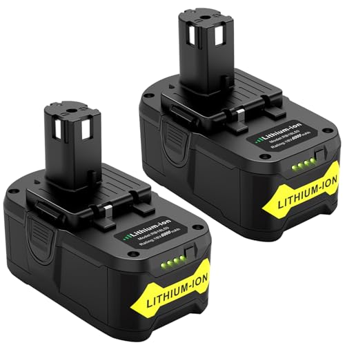 Batería-MAFACBAC-de-18-V-para-Ryobi-One+:-para-Ryobi-One-6.0-AH-de-iones-de-litio-de-18-voltios-P108-P189-P102-P103-P104-P105-P107,-herramientas-de-taladro-PBP005,-batería-de-litio-inalámbrica-(paquete-de-2)
