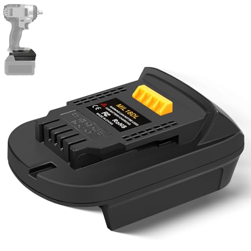 Adaptador-de-batería-ZDTZAN-MIL18DL-para-Milwaukee-M18-de-18-V-a-batería-de-iones-de-litio-Dewalt-de-20-V.-Convierte-la-batería-Milwaukee-M18-en-una-herramienta-Dewalt-de-20-V.