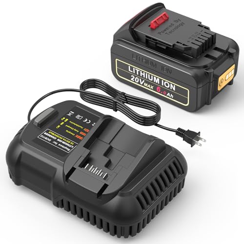 Batería-de-iones-de-litio-de-6,0-Ah-y-20-V-con-cargador-para-Dewalt.-Compatible-con-baterías-Dewalt-DCB205,-DCB206,-DCB207,-DCB204,-DCB201,-DCB200,-DCD,-DCF-y-DCG.-Herramientas-eléctricas-inalámbricas-de-la-serie-(1-batería-y-1-cargador).