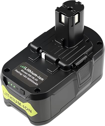 Batería-Powerost-de-18-V-para-Ryobi-One+:-Batería-de-iones-de-litio-de-18-V-y-6-Ah-de-alto-rendimiento-para-taladros-Ryobi-One-Plus-P108,-P102,-P107-y-P189.