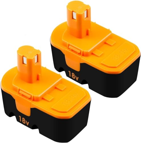 [Actualizado-a-3,6-Ah]-Paquete-de-2-baterías-P100-de-repuesto-para-Ryobi-de-18-V.-Compatible-con-Ryobi-de-18-V.-Reemplazo-para-herramientas-eléctricas-inalámbricas-de-batería-P101,-ABP1803,-BPP1820,-1322401,-1400672-y-130224007-(naranja).
