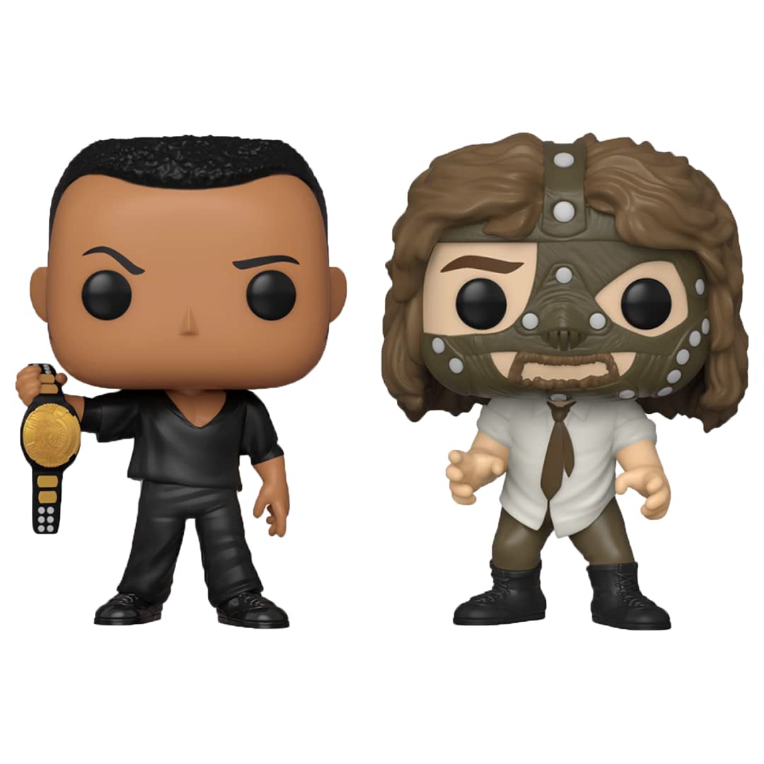 Funko Pop! WWE: The Rock vs. Mankind (2 Pack) - Walmart Exclusivo